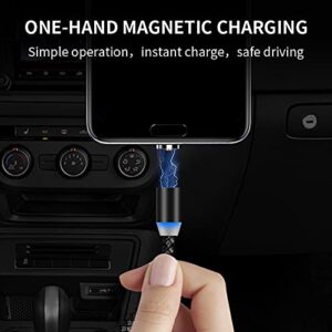 BIG PLUS Magnetic Charging Cable [4 Pack] Magnetic Phone Charger Cable, Magnetic Charger Type C, Compatible for Smartphones, Micro USB and USB C Devices, Type C Charger, USB Magnetic Charging Cable