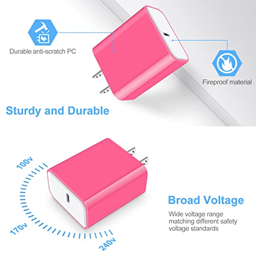 USB C Charger,20W Cube Charger Compatible with iPhone 14/13 Pro Max,Power Delivery 3.0 Fast Charger Type C Charger for Galaxy S23 S22 S21 S20 A14 A13 S10 S9 A01 A11 A21 A51 A71 A20 A50 Note20,Pixel 7