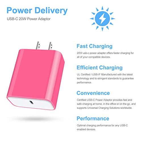 USB C Charger,20W Cube Charger Compatible with iPhone 14/13 Pro Max,Power Delivery 3.0 Fast Charger Type C Charger for Galaxy S23 S22 S21 S20 A14 A13 S10 S9 A01 A11 A21 A51 A71 A20 A50 Note20,Pixel 7