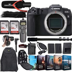 canon eos rp mirrorless digital camera (body only) bundled + deluxe accessories (renewed)