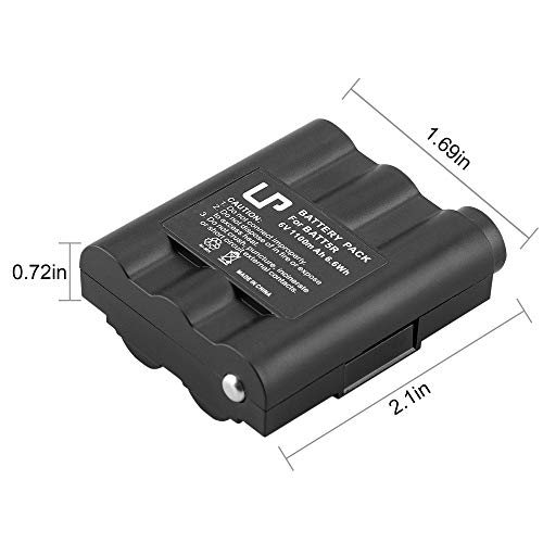 LP BATT5R APV7 Battery, 1 Pack Rechargeable Batteries 6V 1100mAh for GXT Walkie Talkie GXT1050 GXT1000 GXT950 GXT900 GXT860 GXT850 GXT800 LXT350 LXT410 LXT435 & More