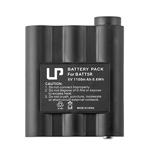 LP BATT5R APV7 Battery, 1 Pack Rechargeable Batteries 6V 1100mAh for GXT Walkie Talkie GXT1050 GXT1000 GXT950 GXT900 GXT860 GXT850 GXT800 LXT350 LXT410 LXT435 & More