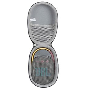anleo hard travel case for jbl clip 4 – portable mini bluetooth speaker (gray)