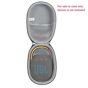 Anleo Hard Travel Case for JBL Clip 4 - Portable Mini Bluetooth Speaker (Gray)