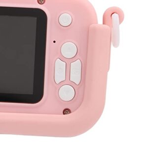 01 02 015 Kids Digital Camera, Multifunctional Comfortable 600mAh Rechargeable ABS Mini Digital Children Camera High Definition for Kids for Gifts(Pink)