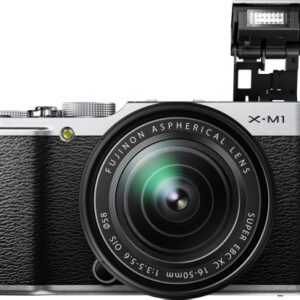 Fujifilm X-M1 Compact System 16MP Digital Camera Kit with 16-50mm Lens and 3-Inch LCD Screen (Silver)