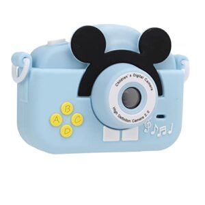 01 02 015 kids digital camera, 600mah rechargeable high definition kids photo video camera 2mp for gifts(sky blue)
