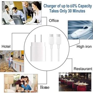 Samsung USB-C Super Fast Charging Wall Charger-25W PD Charger Adapter with Type-C Cable(5ft) for Samsung Galaxy S22/S22 Ultra/S22+/S21/S21+/S21 Ultra/S20/S20+/S20 Ultra/Note 20 Ultra（White）