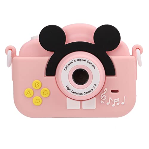 01 02 015 Kids Digital Camera, 600mAh Rechargeable High Definition Kids Photo Video Camera 2MP for Gifts(Pink)