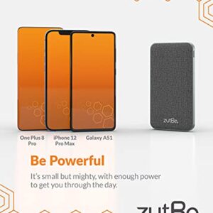 zutBe PowerTrip 10000mAh Portable Charger with 1 USB-C 2 USB-A Ports and 18W of Power Delivery PD Charge Any iPhone 14/13/12/11/ Samsung Galaxy iPad Pixel Switch and More (Wall Charger Not Included)