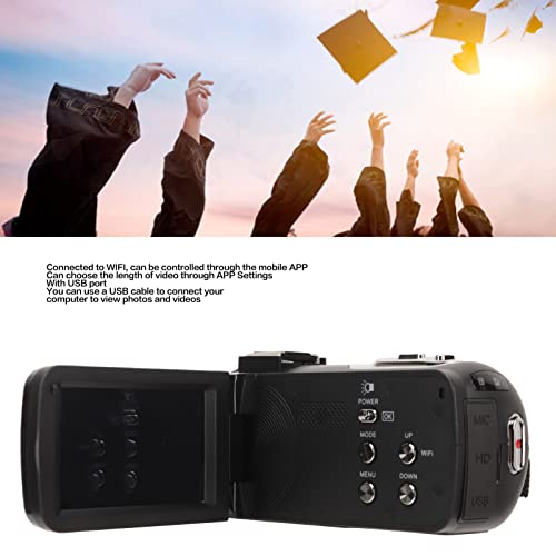 Vlogging Camera, 48 MP Image Resolution Digital Camera with 1500 MAh Lithium Battery for Campus Recordings