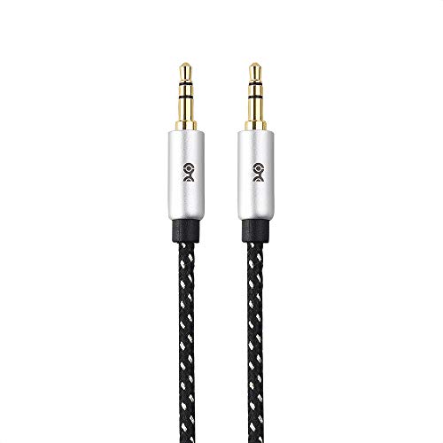 Cable Matters 2-Pack 3.5mm Audio Cable 6 ft (3.5mm Aux Cable/Aux Cord, Headphone Cable, Audio Cable 3.5mm Male to Male) - 6 Feet / 1.8 Meters