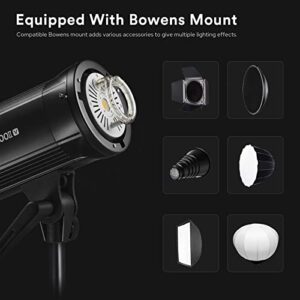 Godox SK400II-V （2023 New Upgrade） 400Ws Bowens Mount Photo Studio 5600±200K Strobe Light Built-in 2.4G Wireless X System with LED Modeling Lamp Bowens Mount Photography Flashes