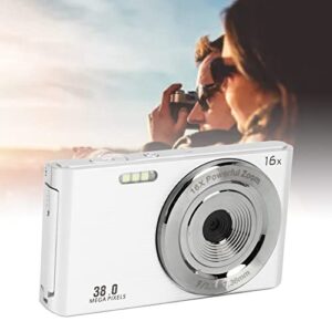Digital Camera, 38 MP Image Resolution Compact Camera with 1200 MAh Lithiumion Battery for Beginners