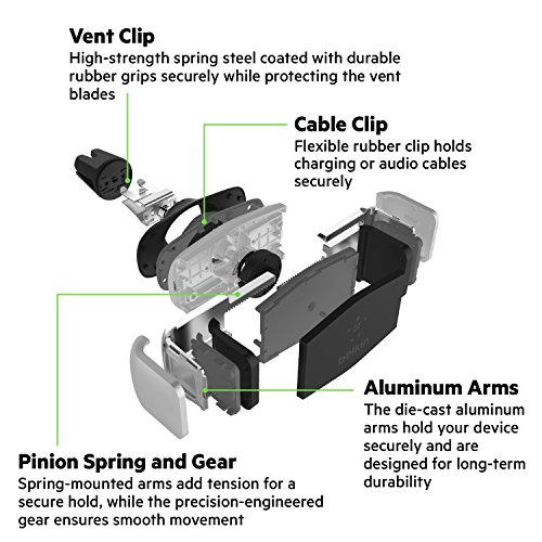 Belkin Car Vent Mount - Car Air Vent Mount For Phone - Phone Car Mount - Phone Stand - Phone Grip - Car Phone Holder Mount For iPhones, Samsungs, LGs & Most Smartphones