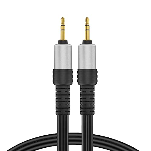 TNP Premium Gold Plated 3.5mm Audio Cable (6 Feet) - Male to Male AUX Auxiliary Stereo Headset Jack Adapter Wire Cord Plug Connector for iPhone iPod iPad, Android Smartphone Tablet, Home Car System