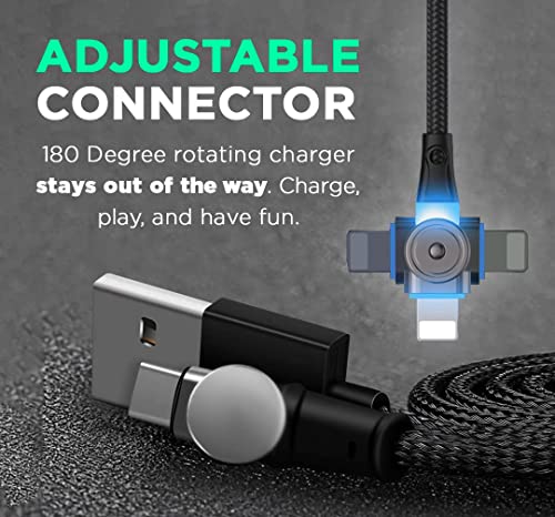 Statik Rotatable Fast Charging ICable Smart Phone Charger Head