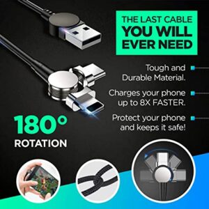 Statik Rotatable Fast Charging ICable Smart Phone Charger Head