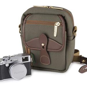 Billingham Compact Stowaway Camera/Travel Pouch (Sage FibreNyte/Chocolate Leather)