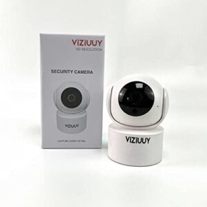 viziuuy cameras for monitoring pets, 1080p fhd 2.4ghz wifi pet camera, home camera for pet/baby, dog camera