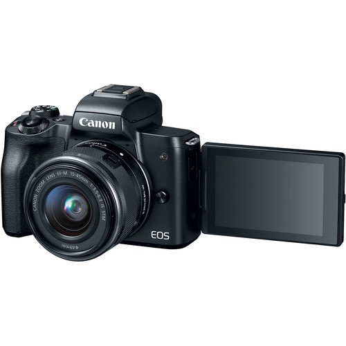 Canon EOS M50 15-45mm f/3.5-6.3 is STM Mirrorless Digital Camera + Sunshine Advanced Bundle