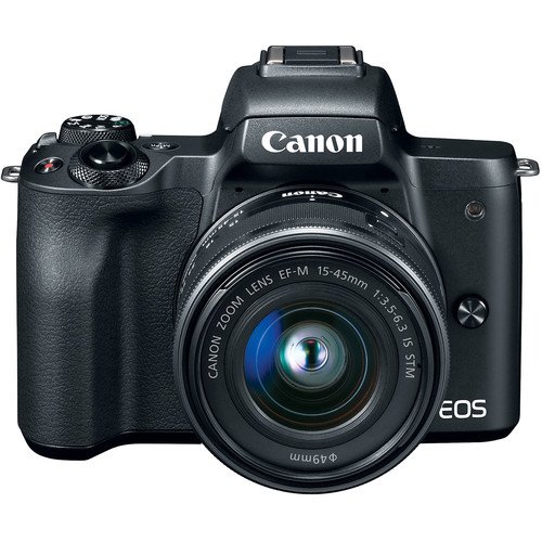 Canon EOS M50 15-45mm f/3.5-6.3 is STM Mirrorless Digital Camera + Sunshine Advanced Bundle