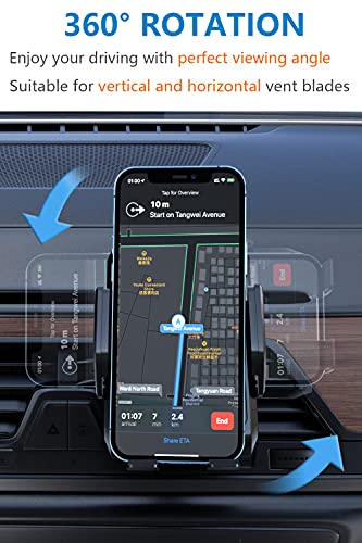 HANKEY [Upgraded] Universal Car Phone Mount with Upgraded Clip for Air Vent, Hands Free Cell Phone Holder