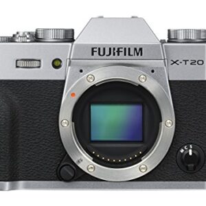 Fujifilm X-T20 Mirrorless Digital Camera, Silver (Body Only)