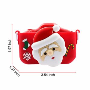 Xinsrenus Christmas Kids Camera, Upgrade HD Digital Camera for Toddlers,Kid Camera,Christmas Birthday Gifts, Silicone Cover