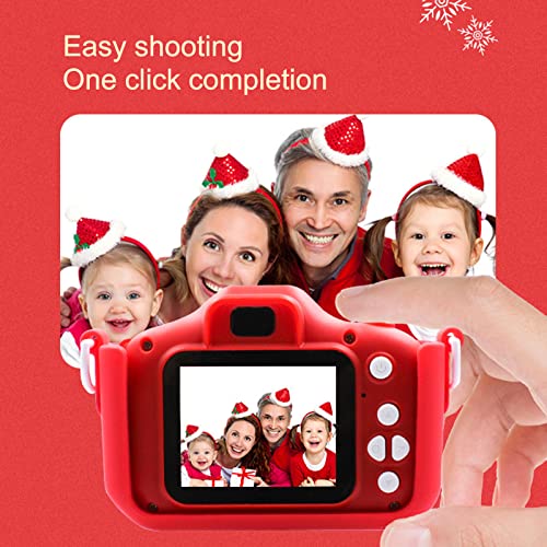 Xinsrenus Christmas Kids Camera, Upgrade HD Digital Camera for Toddlers,Kid Camera,Christmas Birthday Gifts, Silicone Cover