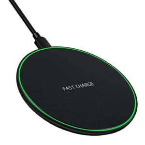 wireless charger, 30w max fast wireless charging pad compatible with iphone 14/14 plus/14 pro/14 pro max/14 mini 13/12/11/x/8,airpods; wireless charge mat for samsung galaxy s22/s21/s20 buds (white)