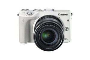 canon eos m3 mirrorless camera kit with ef-m 18-55mm image stabilization (is) stm lens – wi-fi enabled (white)