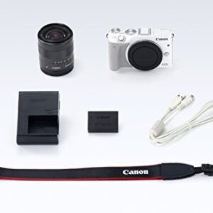Canon EOS M3 Mirrorless Camera Kit with EF-M 18-55mm Image Stabilization (IS) STM Lens - Wi-Fi Enabled (White)