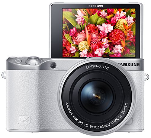 Samsung Electronics EV-NX500ZBMHUS NX500 28 MP Wireless Smart Compact System Camera with Included Kit Lens