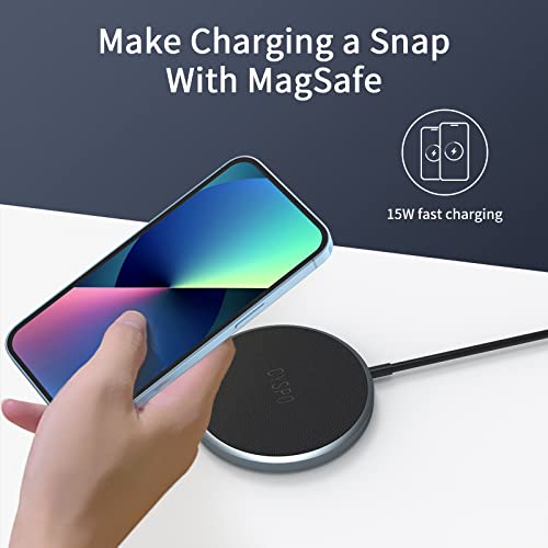 Magnetic Wireless Charger, CYSPO 15W Fast Wireless Charging Pad for iPhone 14 Pro Max/14 Plus/14 Pro/14/13 Pro Max/13 Pro/13/13 Mini/12 Pro Max/12 Pro/12/12 Mini, Mag-Safe Charger, Aluminum