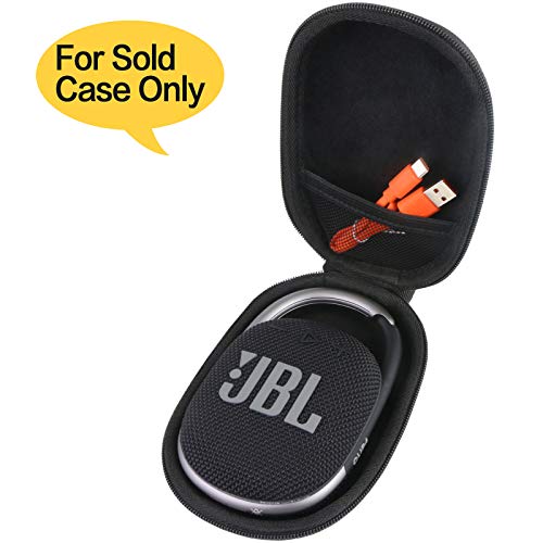 Aenllosi Hard Carrying Case Compatible with JBL Clip 4 Waterproof Portable Bluetooth Speaker (Black)