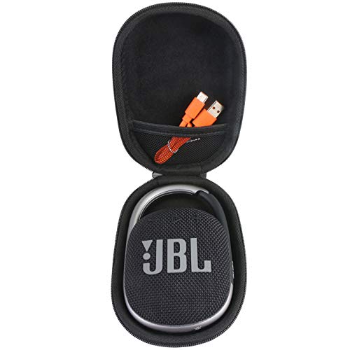 Aenllosi Hard Carrying Case Compatible with JBL Clip 4 Waterproof Portable Bluetooth Speaker (Black)