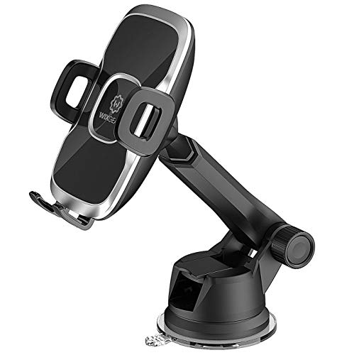 WixGear Phone Holder for Car, Universal Dashboard Windshield Phone Car Suction Cup Mount Holder for Cell Phone 360 Degree Rotation Compatible with iPhone Xs/XS Max / 8/7 / 6, Galaxy S and More