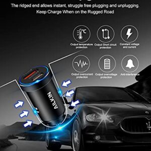 iPhone 13 Car Charger, [2Pack/38W] 2 Port Fast Charger Block with USB C& QC 3.0 Power Adapter, PowerPort PD Rapid Charging for iPhone 14 12 11 Pro Max X XR XS, Samsung S22 S22+ Cigarette Lighter Plug