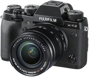 fujifilm x-t2 mirrorless digital camera f2.8-4.0 lens, with xf 18-55 millimeters, black