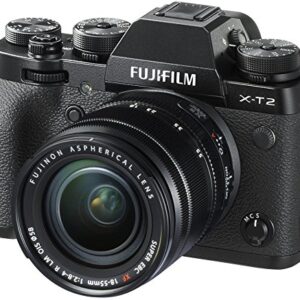 Fujifilm X-T2 Mirrorless Digital Camera F2.8-4.0 Lens, with XF 18-55 millimeters, Black