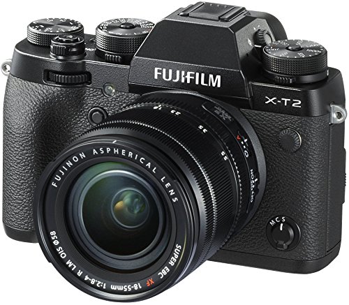 Fujifilm X-T2 Mirrorless Digital Camera F2.8-4.0 Lens, with XF 18-55 millimeters, Black