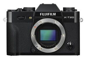 fujifilm x-t20 mirrorless digital camera, black (body only)