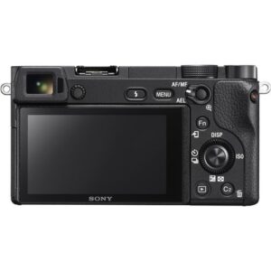 Sony Alpha a6300 Mirrorless Camera with 16-50mm Lens Black ILCE6300L/B with Soft Bag, Lens Filters, Tripod, Additional Battery, 64GB Memory Card, Card Reader, Plus Essential Accessories
