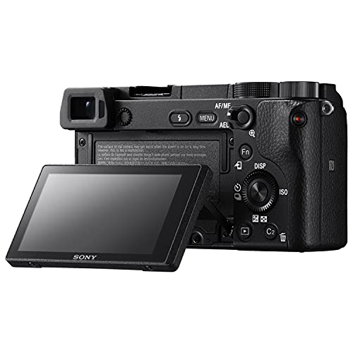 Sony Alpha a6300 Mirrorless Camera with 16-50mm Lens Black ILCE6300L/B with Soft Bag, Lens Filters, Tripod, Additional Battery, 64GB Memory Card, Card Reader, Plus Essential Accessories