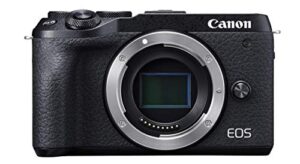 canon eos m6 mark ii mirrorless camera, body (black) (renewed)