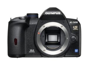 olympus evolt e520 10mp digital slr camera with image stabilization (body only)