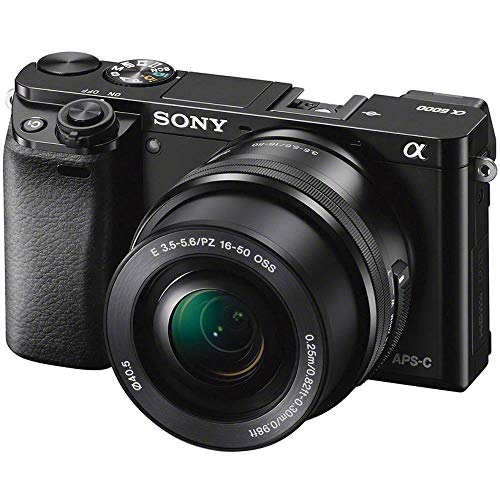Sony Alpha a6000 Mirrorless Camera with 16-50mm and 55-210mm Lenses ILCE6000Y/B FE 85mm Lens, Soft Bag, Additional Battery, 64GB Memory Card, Card Reader, Plus Essential Accessories