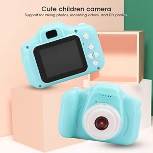 KENANLAN Kids Camera, Kids Digital Video Cameras Portable Mini Kids Selfie Camera Toy with Protective Silicone Cover, 2.0in TFT Color Screen, Christmas Birthday Gifts(Green)