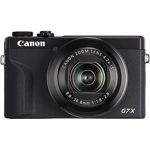 Camera Bundle for Canon PowerShot G7 X Mark III Digital Point and Shoot Camera + LED Light, Extra Battery, 64Gb High Speed Memory Card + Must Have Kit